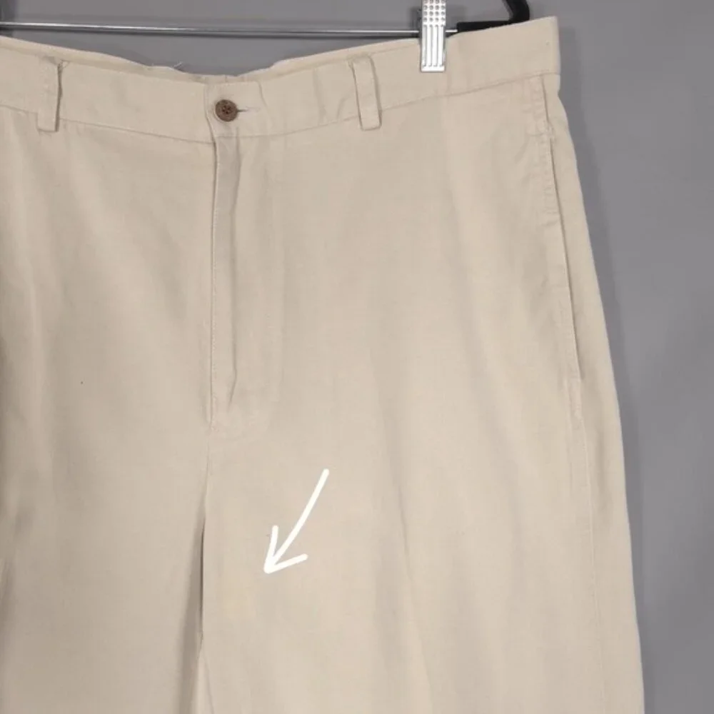Tommy‎ Bahama Men’s Tencel Cotton Blend Pants Slacks Chino Beige Size 38